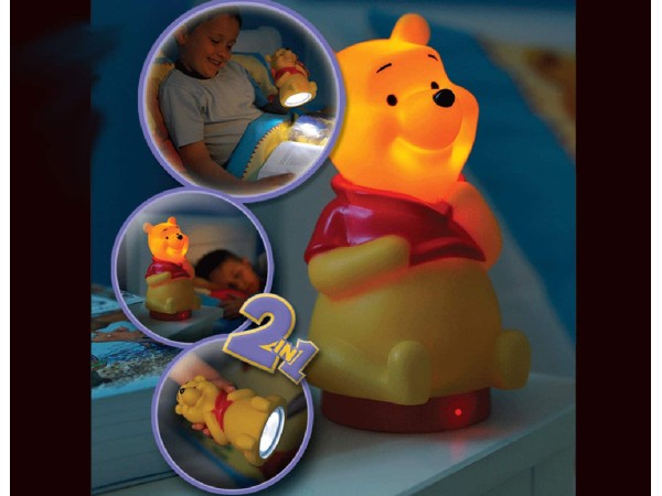 Winnie Pooh κομοδίνου και φακός LED (65102)