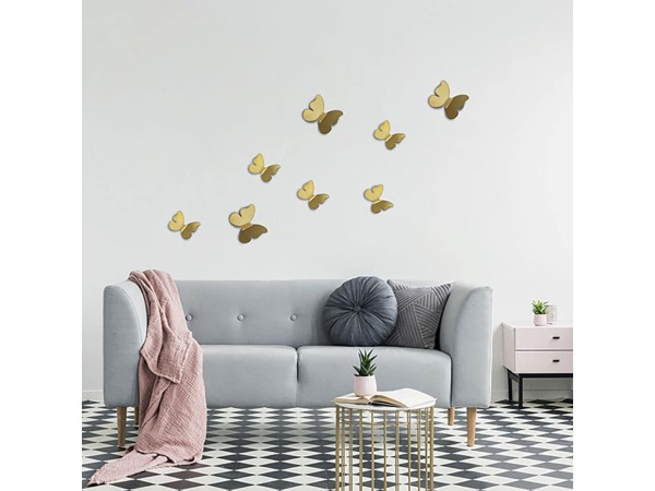 Gold Butterflies 3D πολυπροπυλενίου (24011)