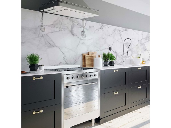 White Marble πλάτη προστασίας τοίχων κουζίνας και μπάνιου (67323)