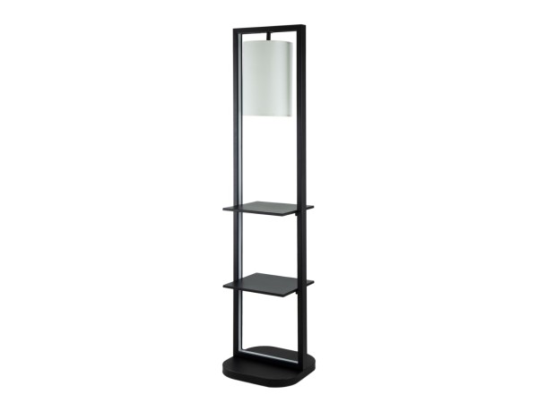 Artekko Shelf Φωτιστικό Επιδαπέδιο Ραφιέρα Μέταλλο Μαύρο (42.5x43.5x188.5)cm