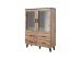 Cabinet LOTTA 120 2DSZ4S wotan oak/ black DIOMMI CAMA-LOTTA-WITRYNA-120-2D4S-DWO/CZ