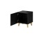 PAFOS night stand black/black DIOMMI CAMA-PAFOS-SZAFKI-NOCNE-CZ/CZ