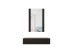 PAFOS vanity table ( hanging ) and mirror BLACK/BLACK DIOMMI CAMA-PAFOS-TOALETKA-CZ/CZ