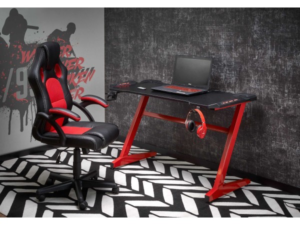 B49 desk black / red DIOMMI V-CH-B/49