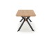 BACARDI extension table, color: top - natural oak, legs - black DIOMMI V-CH-BACARDI-ST