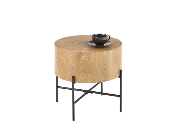 BROOKLYN-S c. table natural oak / black DIOMMI V-CH-BROOKLYN-S-LAW