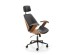 IGNAZIO swivel armchair, walnut/black DIOMMI V-CH-IGNAZIO-FOT-CZARNY