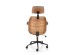 IGNAZIO swivel armchair, walnut/black DIOMMI V-CH-IGNAZIO-FOT-CZARNY