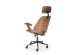 IGNAZIO swivel armchair, walnut/black DIOMMI V-CH-IGNAZIO-FOT-CZARNY