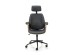 IGNAZIO swivel armchair, walnut/black DIOMMI V-CH-IGNAZIO-FOT-CZARNY