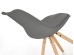 K201 chair color: grey DIOMMI V-CH-K/201-KR-POPIEL