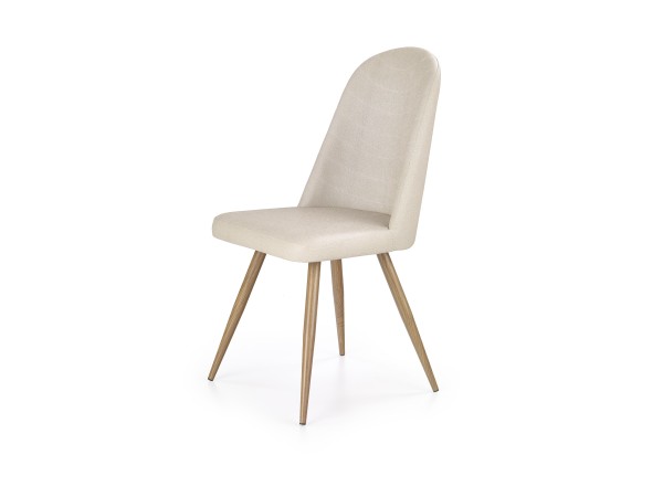 K214 chair, color: dark cream / honey oak DIOMMI V-CH-K/214-KR-C.KREMOWY/D.MIODOWY