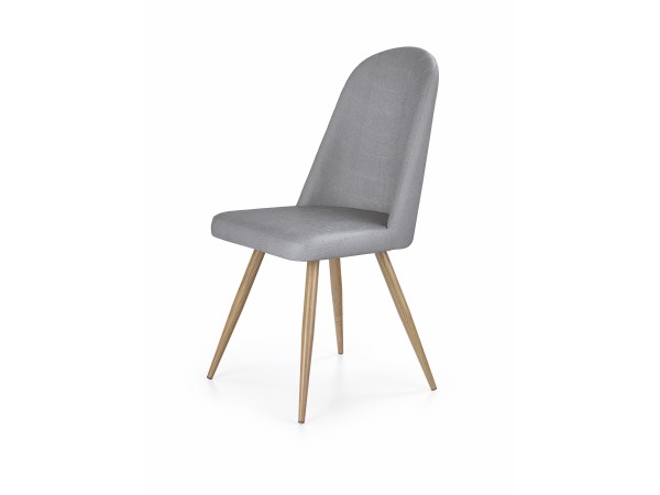 K214 chair, color: grey / honey oak DIOMMI V-CH-K/214-KR-POPIEL-D.MIODOWY