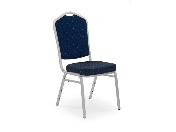 K66 S chair color: blue, silver frame DIOMMI V-CH-K/66S-KR-NIEBIESKI