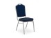 K66 S chair color: blue, silver frame DIOMMI V-CH-K/66S-KR-NIEBIESKI