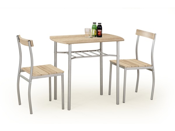 LANCE table + 2 chairs color: sonoma oak DIOMMI V-CH-LANCE-ZESTAW-SONOMA