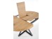 MERCY extension table, color: top - golden oak, legs - black DIOMMI V-CH-MERCY-ST