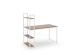 NARVIK B1 desk white / sonoma oak DIOMMI V-CH-NARVIK-B1-BIAŁY/SONOMA