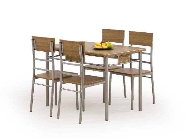 NATAN table + 4 chairs DIOMMI V-CH-NATANIEL-ZESTAW