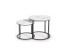 OREO set of two c. tables - white marble / black DIOMMI V-CH-OREO-LAW-BIAŁY_MARMUR