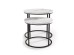 OREO set of two c. tables - white marble / black DIOMMI V-CH-OREO-LAW-BIAŁY_MARMUR