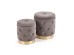 POLLY set of two stools, color: grey DIOMMI V-CH-POLLY-PUFA-POPIEL