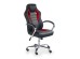 SCROLL executive o.chair, color: black / red / grey DIOMMI V-CH-SCROLL-FOT-CZERWONY