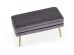 VELVA bench color: grey/gold DIOMMI V-CH-VELVA-POPIEL/ZŁOTY