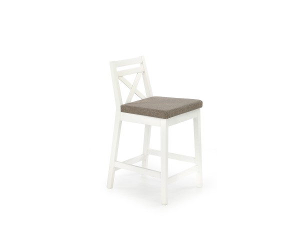 BORYS LOW bar stool, color: white / INARI 23 DIOMMI V-PL-N-BORYS_LOW-BIAŁY-INARI23