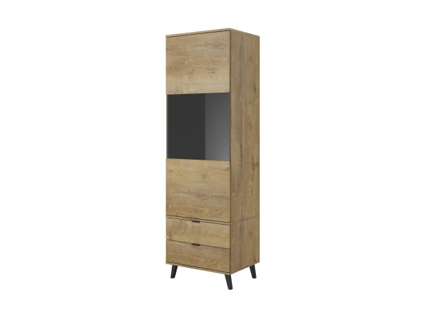 NEST W-2 display cabinet color: lefkas oak / black DIOMMI V-PL-NEST-W-2