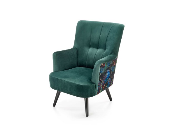 PAGONI chair color: dark green / black DIOMMI V-PL-PAGONI-FOT-C.ZIELONY