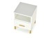 SILVIA bedside table, white - gold DIOMMI V-PL-SILVIA-SZAFKA_N-BIAŁY/ZŁOTY