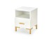 SILVIA bedside table, white - gold DIOMMI V-PL-SILVIA-SZAFKA_N-BIAŁY/ZŁOTY