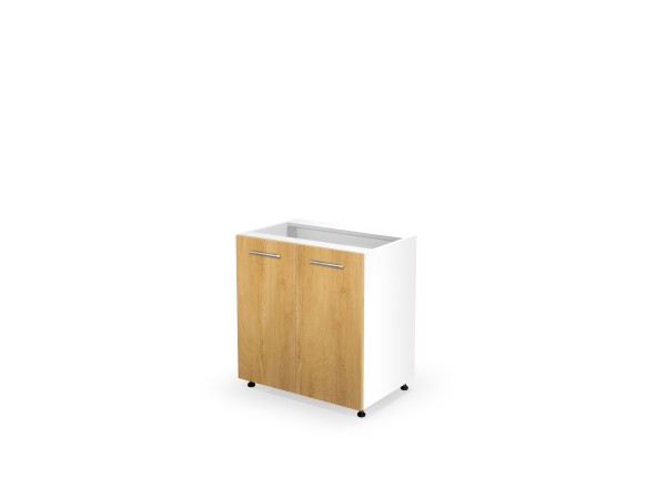 VENTO D-80/82 lower cabinet, color: white / honey oak DIOMMI V-UA-VENTO-D-80/82-D.MIODOWY