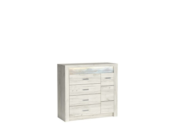 INDIANAPOLIS chest of drawers I17 kraft white