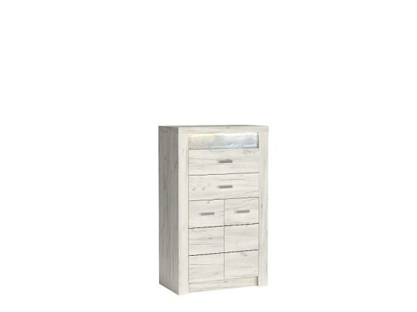 INDIANAPOLIS chest of drawers I6 kraft white