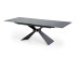 LUCIANO extension table, blue marble / black