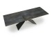 LUCIANO extension table, blue marble / black