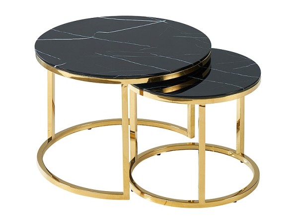 MUSE II BENCH BLACK MARBLE/GOLD EFFECT (SET) DIOMMI MUSEIICZMAZL