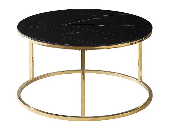 SABINE BENCH BLACK MARBLE EFFECT/GOLD FI 80 DIOMMI SABINECZMAZL