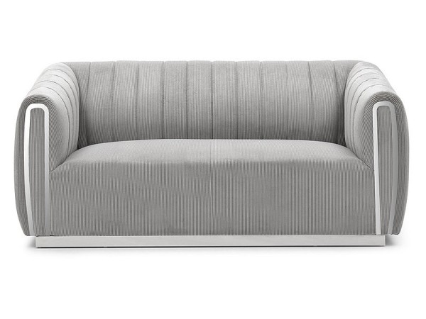 SANTORINI 2 SOFA GRAY TAP.198 / SILVER DIOMMI SANTORINI2SSZ