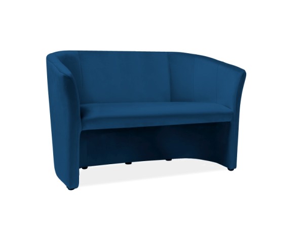 SOFA TM-2 VELVET GRANATOWY BLUVEL 86 / WENGE