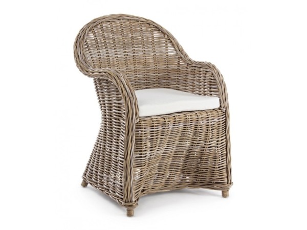 Πολυθρόνα Martin Καφέ Rattan 60x67x89εκ. - Καφέ