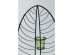 Κηροπήγιο Leaf Wire Μεταλλικό Μαύρο 21x11x66,5 εκ - Μαύρο