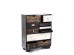 Συρταριέρα Finca 10 Drawers 70x30x90εκ - Μαύρο