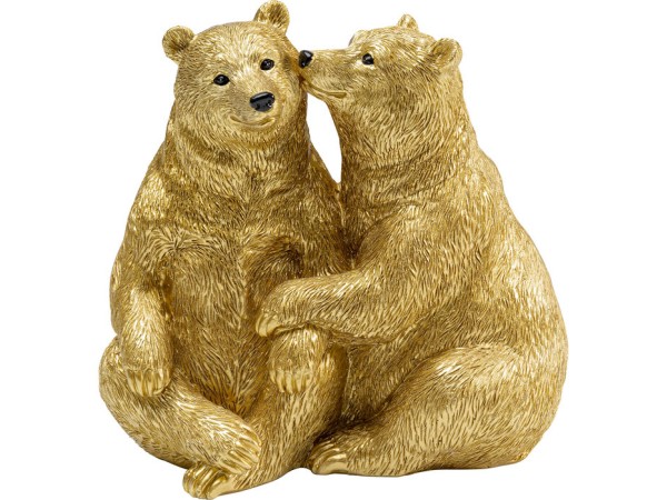 Διακοσμητικό Cuddly Bears Χρυσό 16,5x11x16 εκ