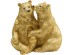 Διακοσμητικό Cuddly Bears Χρυσό 16,5x11x16 εκ