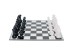 Διακοσμητικό Επιτραπέζιο Chess Λευκό/Μαύρο 60x60x13 εκ. - Ασημί