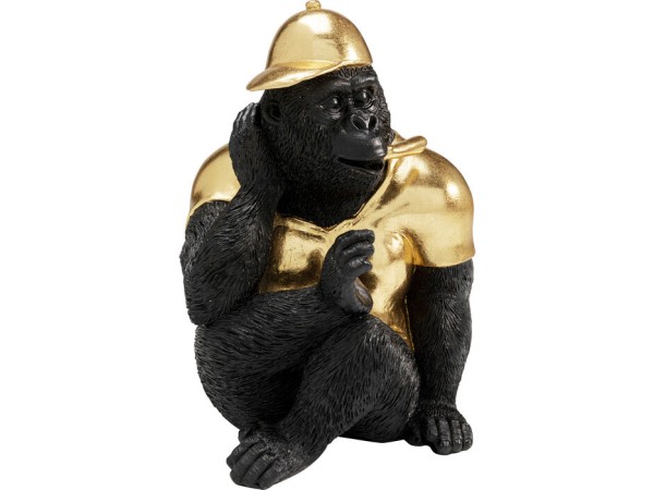 Διακοσμητικό Επιτραπέζιο Glam Gorilla 19x19x26εκ. - Μαύρο