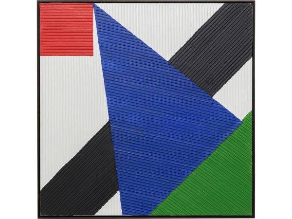 Πίνακας Σχήματα Art Triangles Πολύχρωμο Καμβάς Geometrical 102x4,8x102 εκ. - Πολύχρωμο